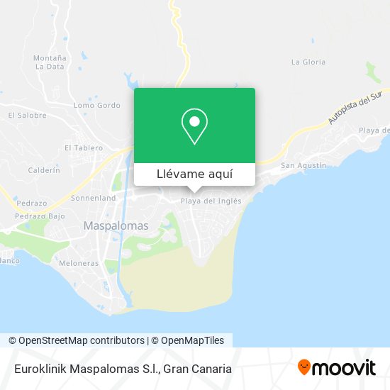 Mapa Euroklinik Maspalomas S.l.