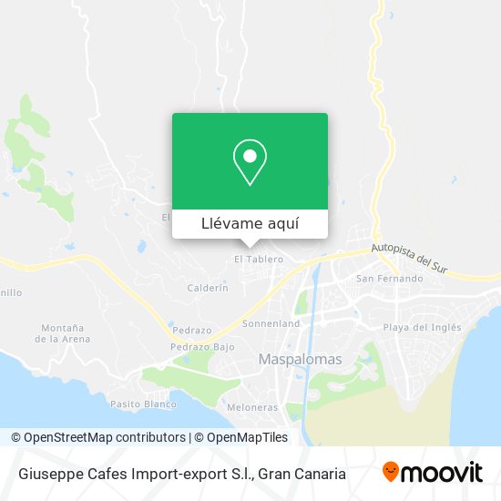 Mapa Giuseppe Cafes Import-export S.l.