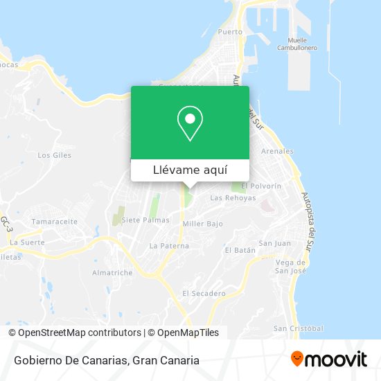 Mapa Gobierno De Canarias
