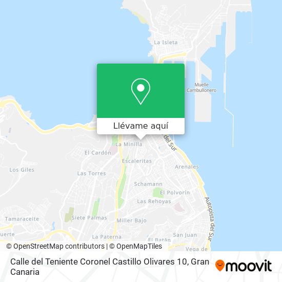 Mapa Calle del Teniente Coronel Castillo Olivares 10