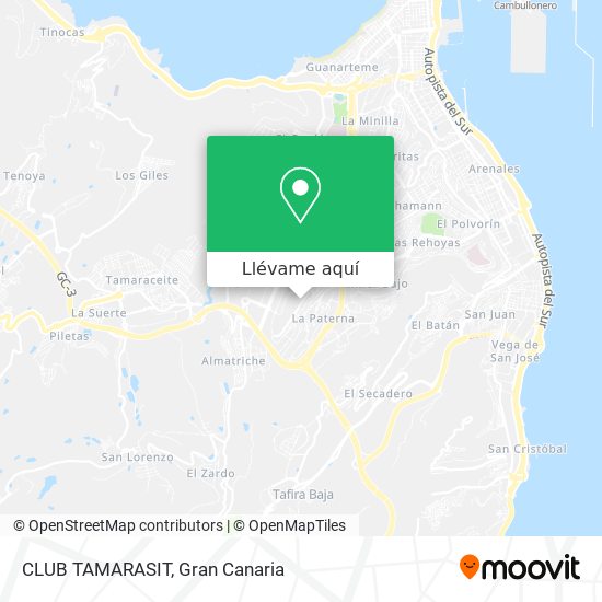 Mapa CLUB TAMARASIT