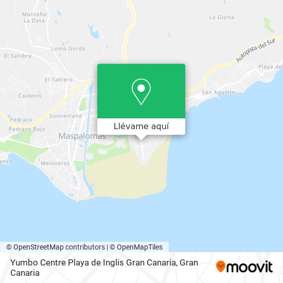 Mapa Yumbo Centre Playa de Inglis Gran Canaria