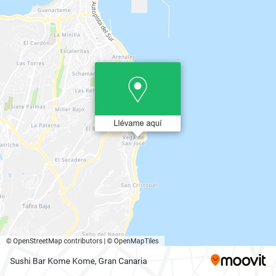 Mapa Sushi Bar Kome Kome