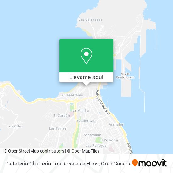 Mapa Cafeteria Churreria Los Rosales e Hijos