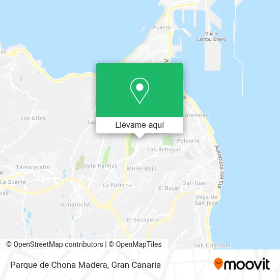 Mapa Parque de Chona Madera