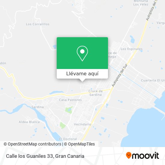 Mapa Calle los Guaniles 33