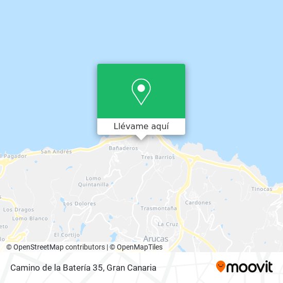 Mapa Camino de la Batería 35