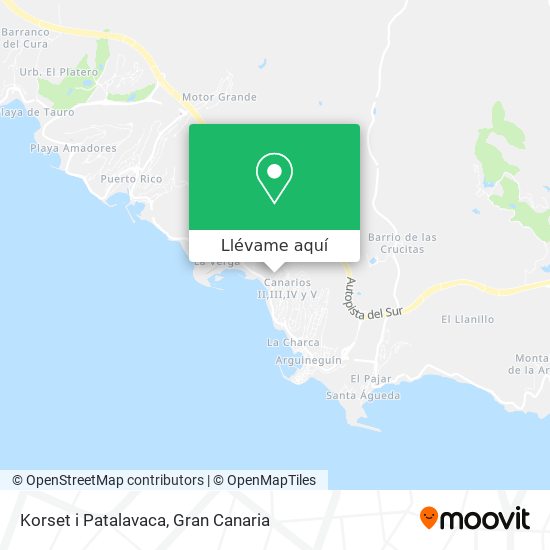 Mapa Korset i Patalavaca