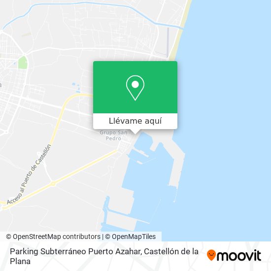 Mapa Parking Subterráneo Puerto Azahar