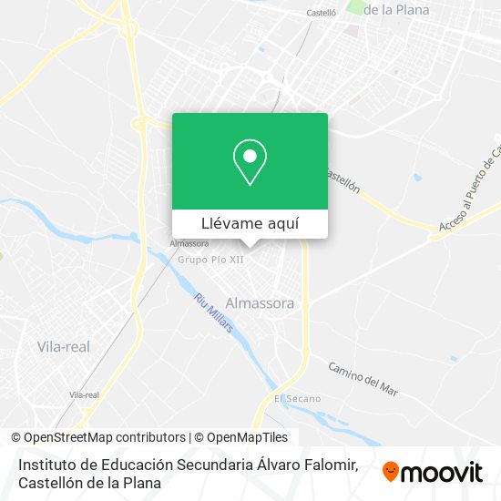 Mapa Instituto de Educación Secundaria Álvaro Falomir