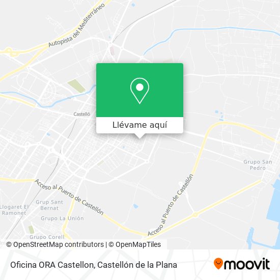 Mapa Oficina ORA Castellon