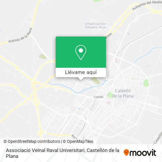 Mapa Associació Veïnal Raval Universitari