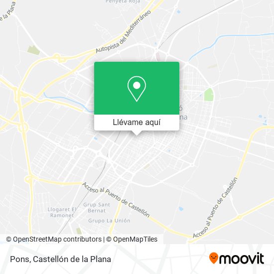 Mapa Pons