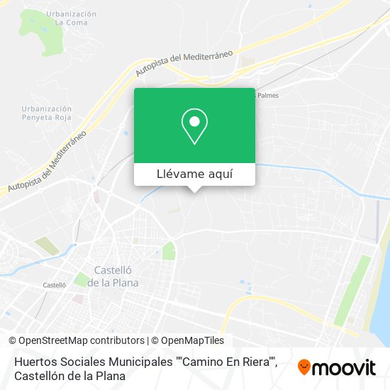 Mapa Huertos Sociales Municipales ""Camino En Riera""