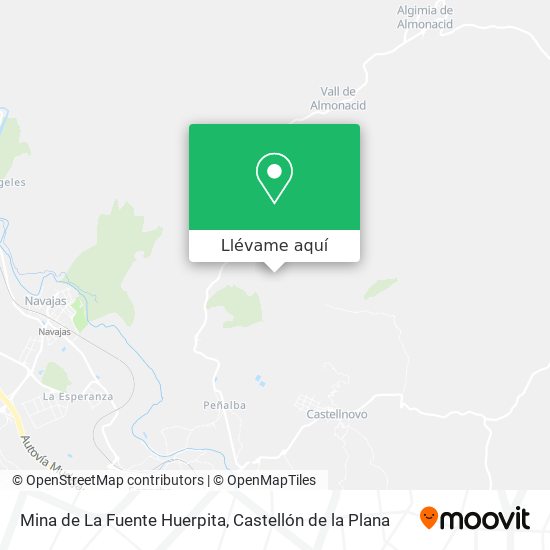 Mapa Mina de La Fuente Huerpita