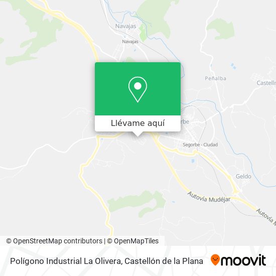 Mapa Polígono Industrial La Olivera