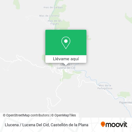 Mapa Llucena / Lucena Del Cid