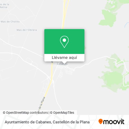 Mapa Ayuntamiento de Cabanes