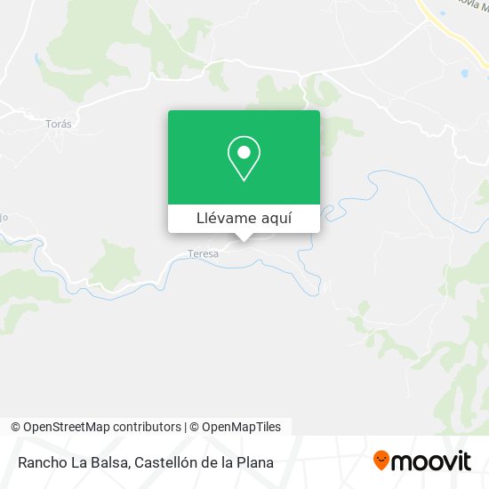 Mapa Rancho La Balsa