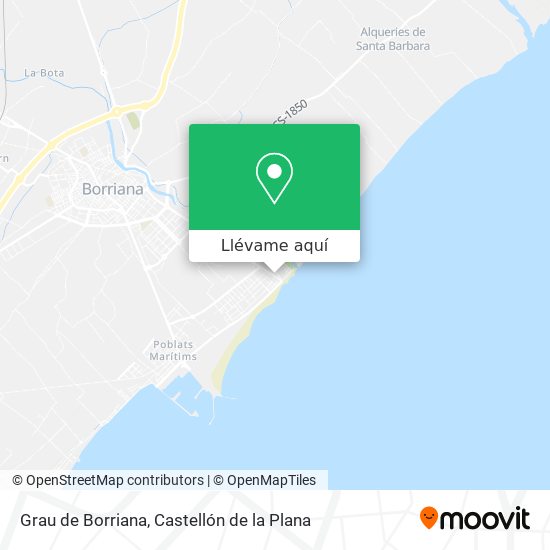 Mapa Grau de Borriana