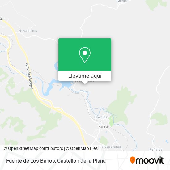 Mapa Fuente de Los Baños