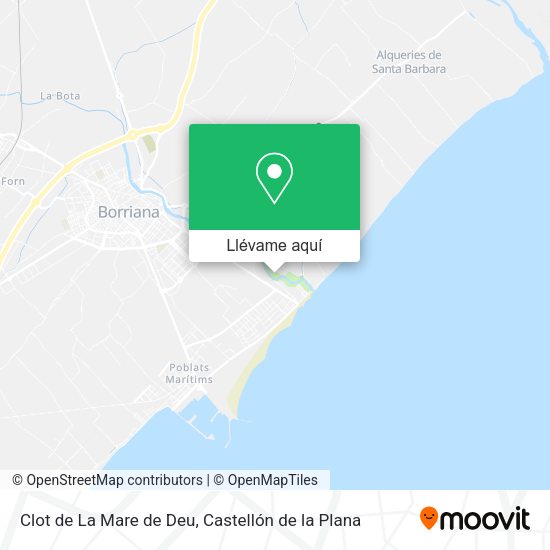 Mapa Clot de La Mare de Deu