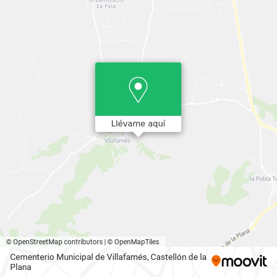 Mapa Cementerio Municipal de Villafamés