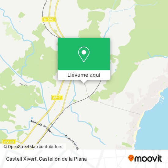 Mapa Castell Xivert