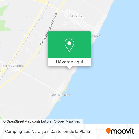 Mapa Camping Los Naranjos