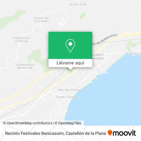 Mapa Recinto Festivales Benicassim