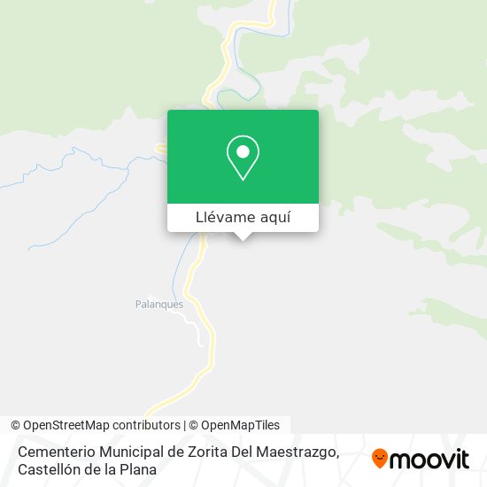 Mapa Cementerio Municipal de Zorita Del Maestrazgo