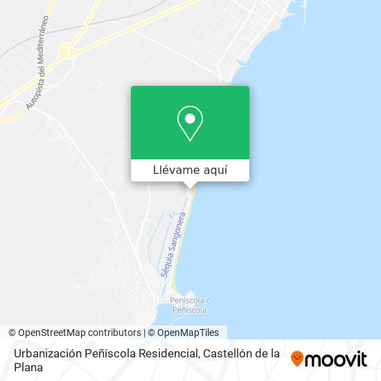 Mapa Urbanización Peñíscola Residencial