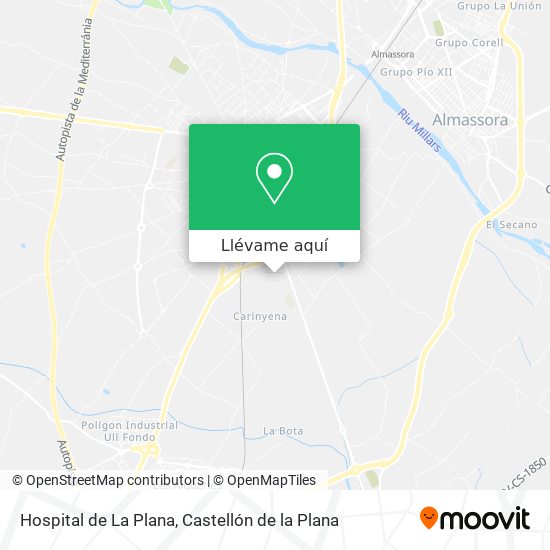 Mapa Hospital de La Plana