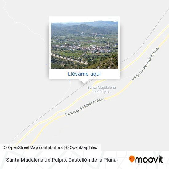 Mapa Santa Madalena de Pulpis