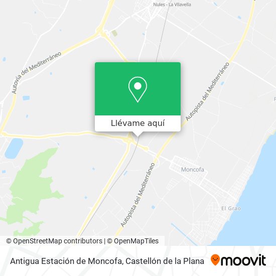 Mapa Antigua Estación de Moncofa