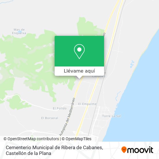 Mapa Cementerio Municipal de Ribera de Cabanes