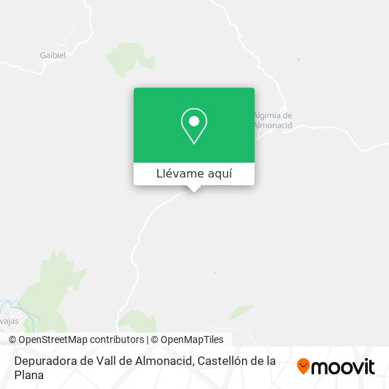 Mapa Depuradora de Vall de Almonacid