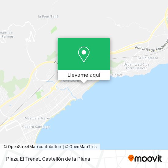 Mapa Plaza El Trenet