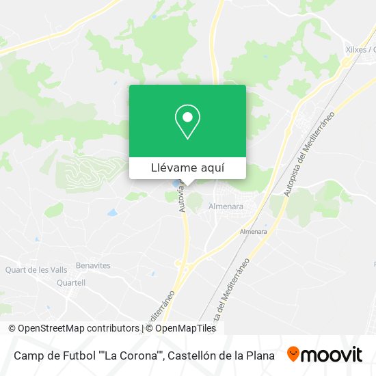 Mapa Camp de Futbol ""La Corona""