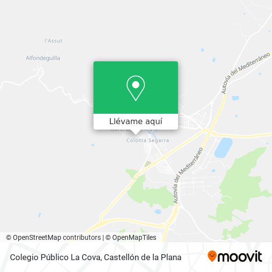 Mapa Colegio Público La Cova