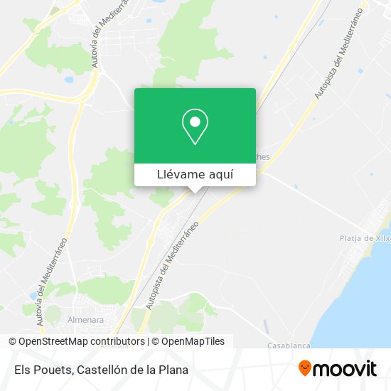 Mapa Els Pouets