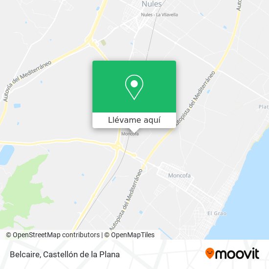 Mapa Belcaire