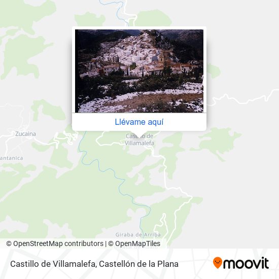 Mapa Castillo de Villamalefa