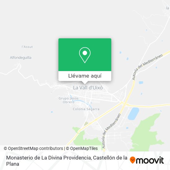 Mapa Monasterio de La Divina Providencia