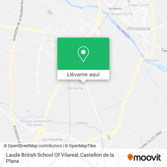 Mapa Laude British School Of Vilareal
