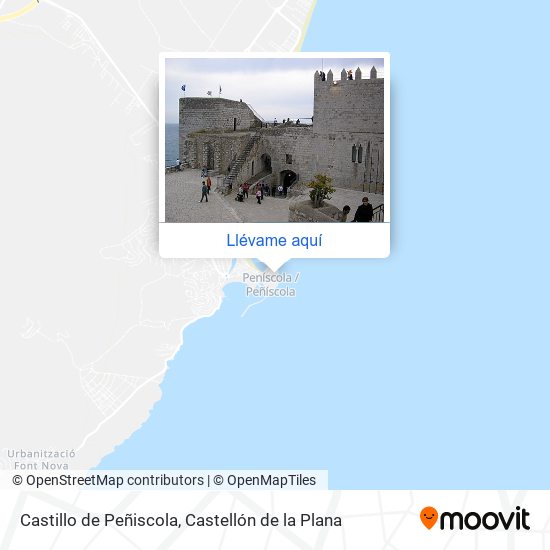 Mapa Castillo de Peñiscola