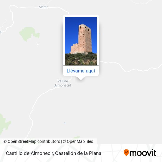 Mapa Castillo de Almonecir