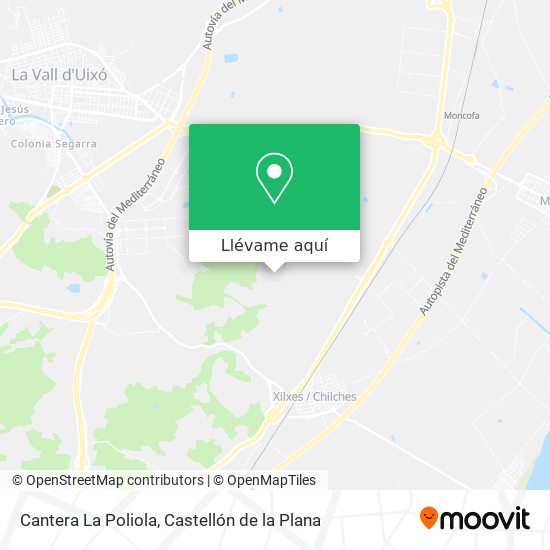 Mapa Cantera La Poliola