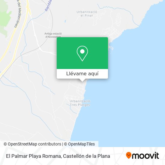 Mapa El Palmar Playa Romana