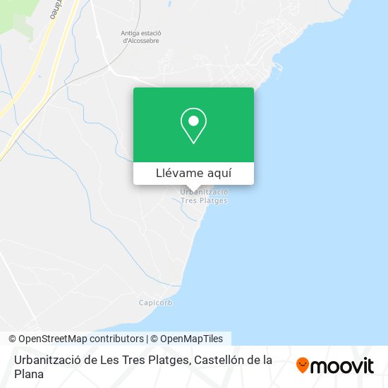 Mapa Urbanització de Les Tres Platges